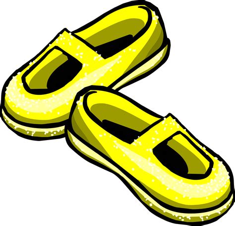 Royalty Free Clipart Illustration of Yellow Shoes - Clip Art Library