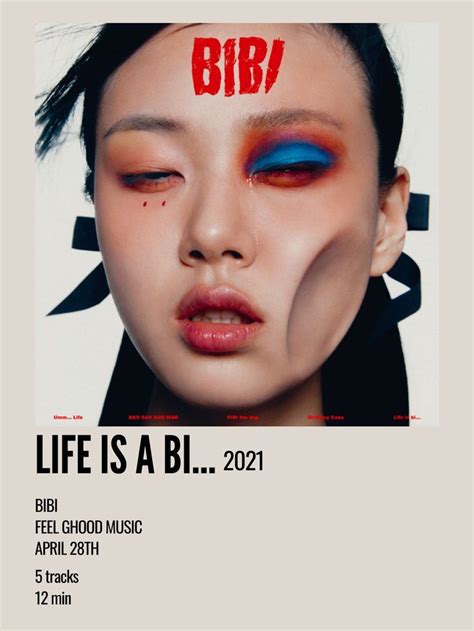 Minimal Aesthetic Polaroid Album Poster For Life Is A Bi By Bibi New