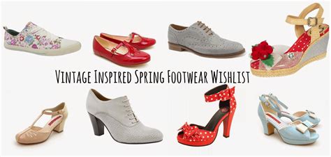 Vintage Inspired Spring Footwear Wishlist | Shy, Strange, Manic