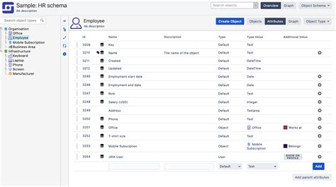 Object Schema Templates Jira Service Management Data Center 4 20