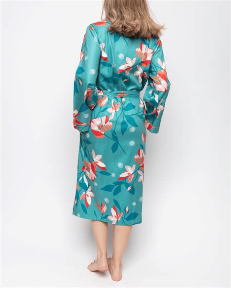 Coco Floral Print Long Dressing Gown TKD Lingerie