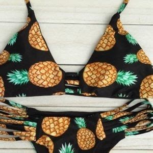 Swim Pineapple Reversible Sexy Bikini Swimsuit Poshmark