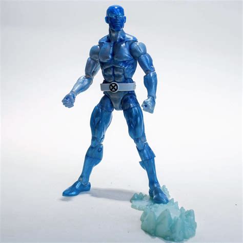 Marvel Legends Retro X Men Collection Iceman Action Figure Custom Blu