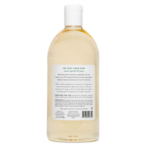 Tea Yuzu Liquid Marseille Soap Refill Mistralsoap