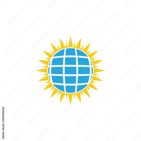 Solar Energy Logo Vector Stock Vector Adobe Stock