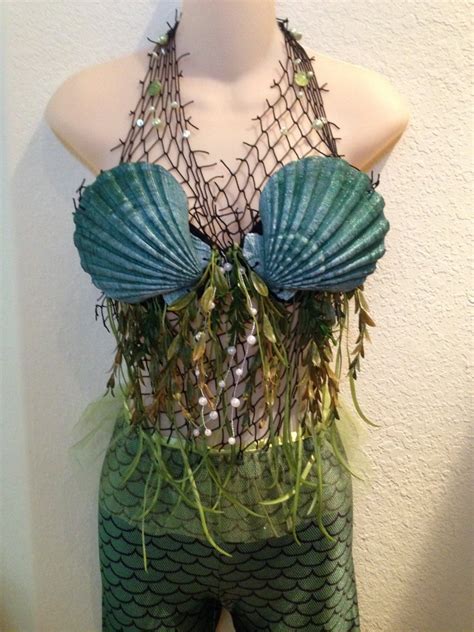 Ready To Ship Mermaid Seashell Bra Top For Mermaid Costume