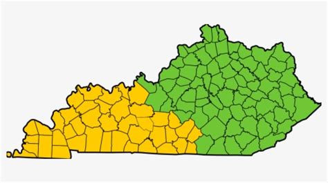 Map Of Kentucky Counties - Taylor County Kentucky, HD Png Download ...