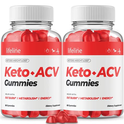 2 Pack Lifeline Keto ACV Gummies Official Formula Vegan Life Line