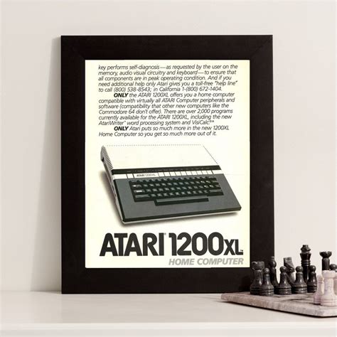 Atari 1200xl Home Computer Ad 1980s Vintage Advertsement Nerdy Retro