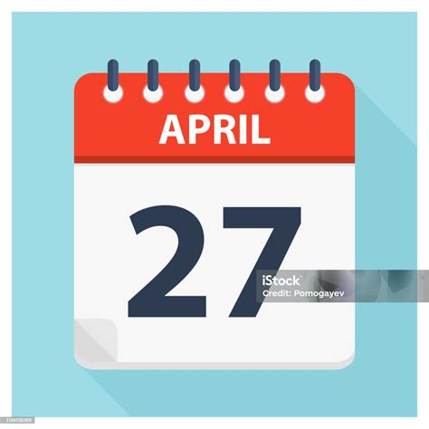 april  calendar icon calendar design template stock illustration