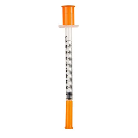 Mckesson Ml Insulin Syringe With Attached Needle Without Safety