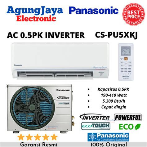 Jual AC PANASONIC CS PU5XKJ 0 5PK INVERTER ECOTOUGH 1 2PK CILEGON