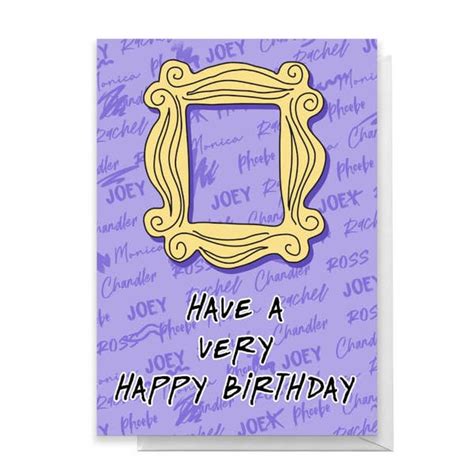 Friends Happy Birthday Greetings Card Homeware Zavvi UK