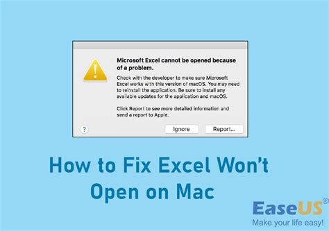 How To Fix Excel Wont Open On Mac 5 Quick Fixes