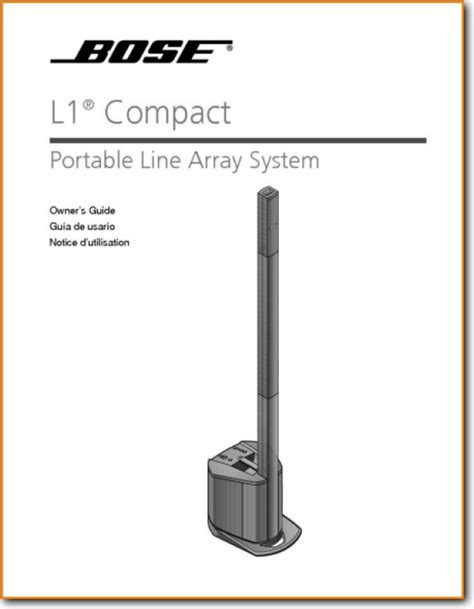 Bose L-1-COMPACT Loudspeaker - On Demand PDF Download | English