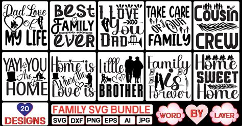 Family SVG Bundle Bundle · Creative Fabrica