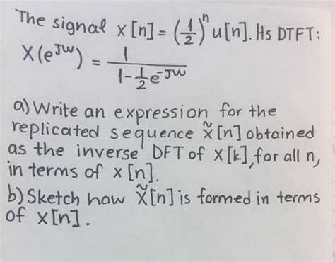 Solved U N Hs Dtft Jw A Write An Expression For The Chegg