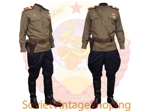 Militaire Sovi Tique Nkvd Uniforme De Larm E Russe Nkvd Etsy