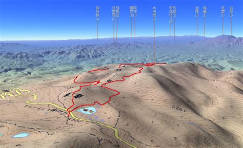 草津白根山 3DルートMap