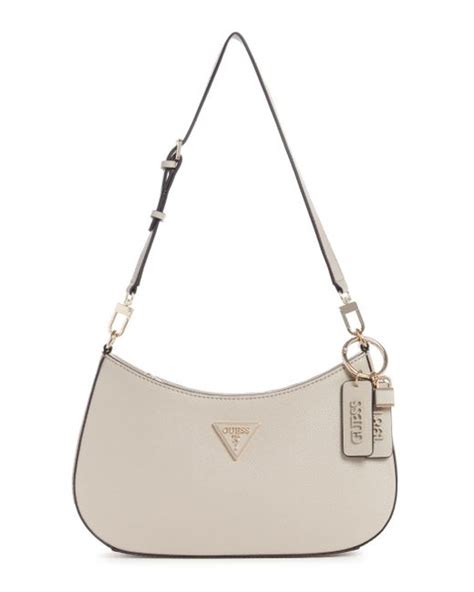 Guess Noelle Top Zip Shoulder Bag In Natural Lyst