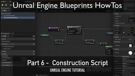 Unreal Engine Blueprints Howto Part Construction Script Youtube