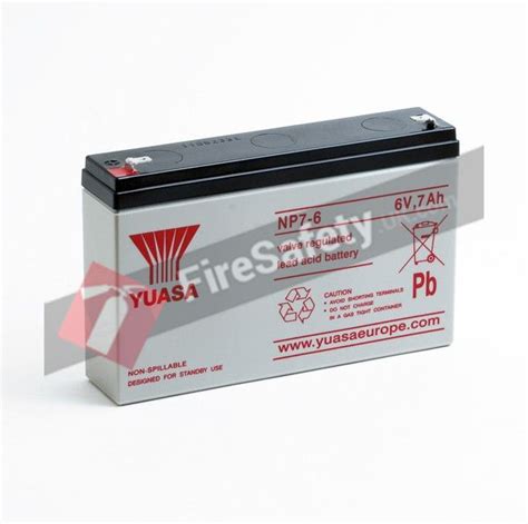 Yuasa NP7 6 6v 7 0Ah Sealed Lead Acid Battery