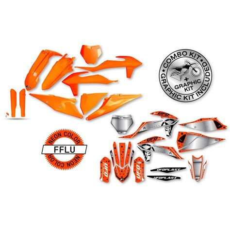 Kit De Plasticos Adhesivos Ufo Stardust Ktm Exc F 350 2019 2022