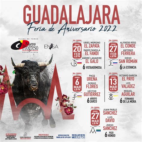 Carteles Guadalajara Feria De Aniversario Plaza Nuevo Progreso