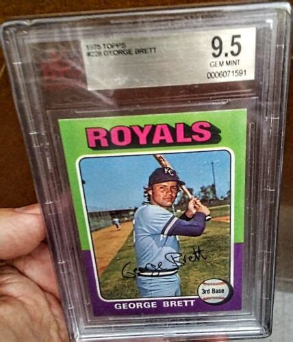 BGS 9 5 BVG GEORGE BRETT 228 RC 1975 TOPPS BASEBALL CARD KANSAS CITY