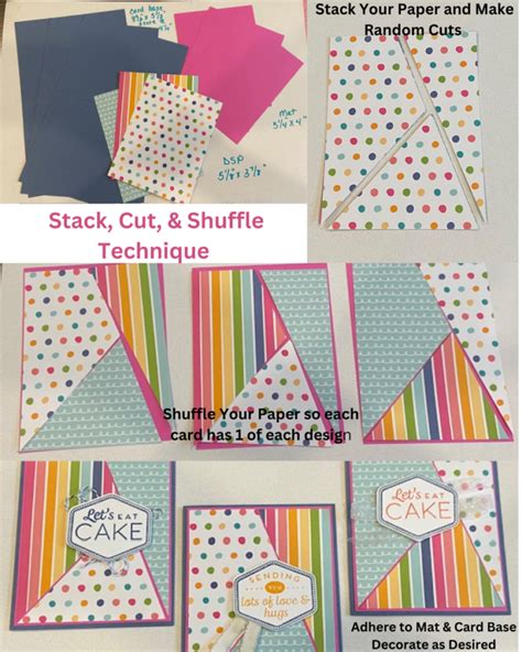 Stack Cut Shuffle Technique Deb S Stampin Grounds