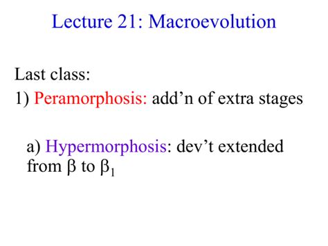 Lecture 21: Macroevolution