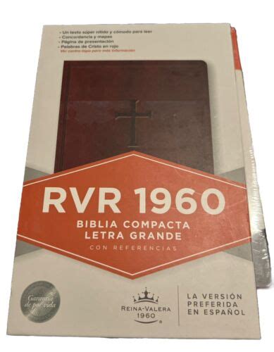 Rvr Biblia Compacta Letra Grande Espa Ol Ebay