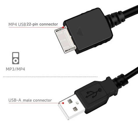 Usb Data Charger Cable For Sony Walkman E Series Nwz E E E F