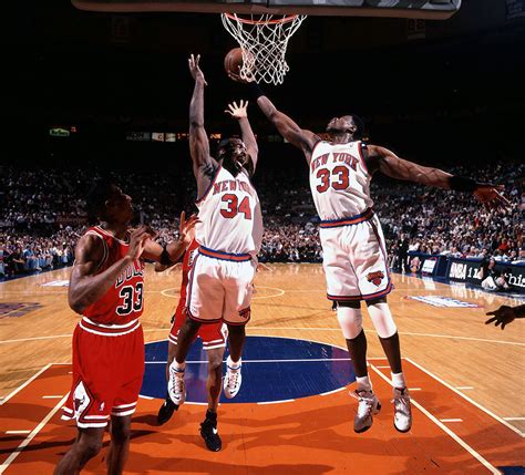 Patrick Ewing grabs a rebound over New York Knicks... - SI Photo Blog