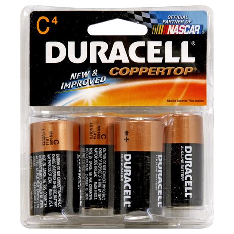 Duracell Km0013 Coppertop 4 Pack C4 Batteries Alkaline