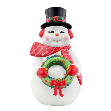 Customer Reviews: Mr Christmas 22" Lit Nostalgic Ceramic Figure Snowman 23058 - Best Buy