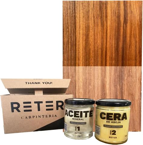 Aceite Mineral Grado Alimenticio Y Cera De Abeja Acabado Para Madera