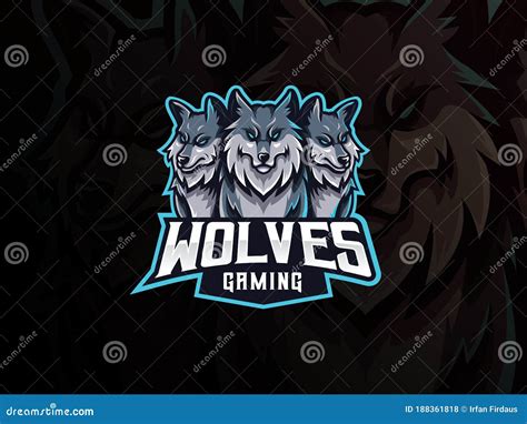 Wolves Mascot Sport Logo Design Stock Vector Illustration Of Mascot