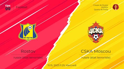 Rostov contre CSKA Moscou le 2023 11 29 à l Coupe de Russie 2023 24