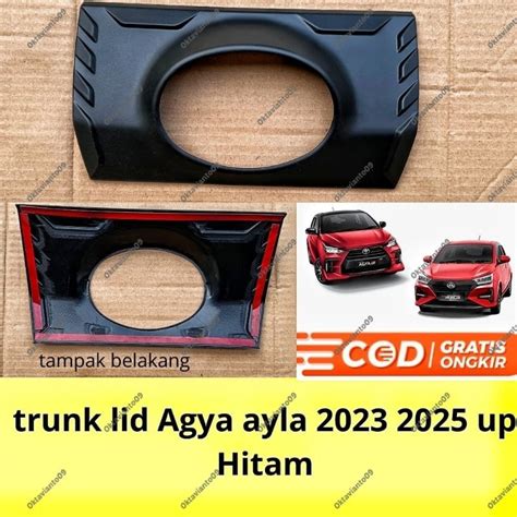 Jual Trunk Lid List Bagasi Belakang Agya Ayla Hitam