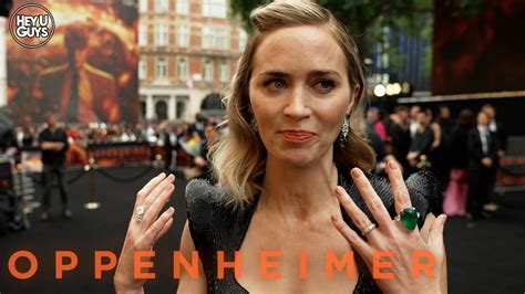 Oppenheimer Premiere Interviews Christopher Nolan Emily Blunt Matt