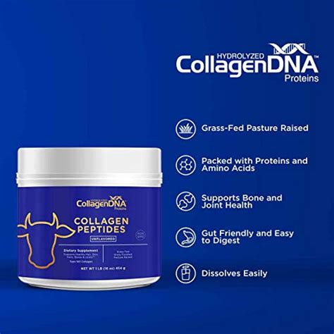 Premium Collagen Peptide Powder From Grass Fed Beef 1 Lb Unflavored Odorless And Easy To Mix