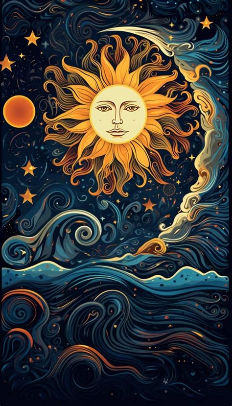 Pinterest Astrology Artwork Celestial Art Moon Stars Art