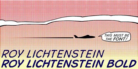 Roy Lichtenstein Font Upfonts