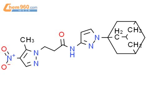 1005632 78 9 N 1 Adamantan 1 Yl 1H Pyrazol 3 Yl 3 5 Methyl 4 Nitro