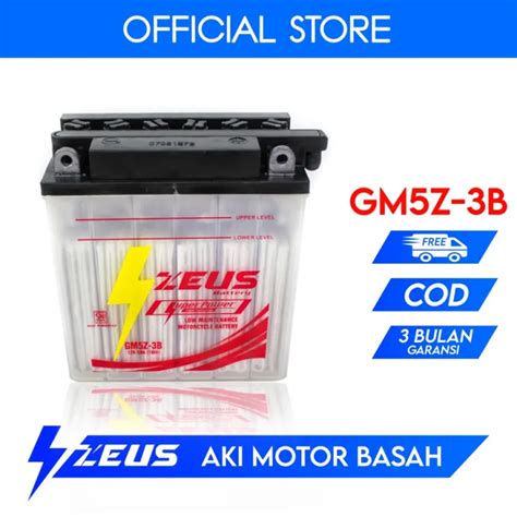 Aki Motor Yamaha Jupiter Burhan GM5Z 3B KIT Zeus Battery Aki Basah