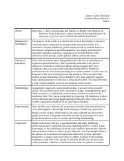 Evidence Based Practice Task 1 Docx Jalmec Carter Holifield Evidence