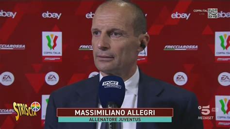 Coppa Italia la verità sullespulsione di Allegri Striscia la notizia