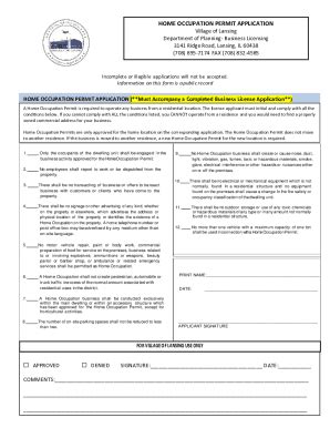 Fillable Online Permit Application Form And Instructions Fax Email