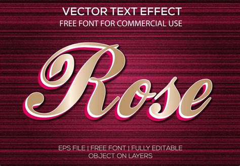 Super Effet De Texte Modifiable Vectoriel Rose 3d Vecteur Premium